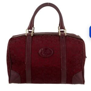 Celine Burgundy Satchel